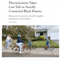 Article cover; part of Black families census project